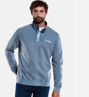 Herren engbers Sweatshirt mit Stehkragen in Blau kaufen 33760